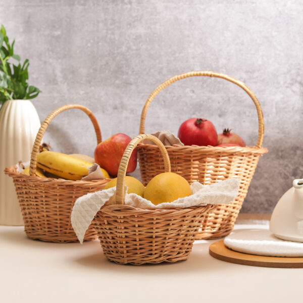 Bamboo Cane Basket