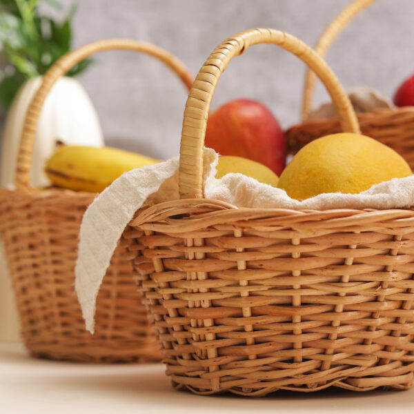 Bamboo Cane Basket