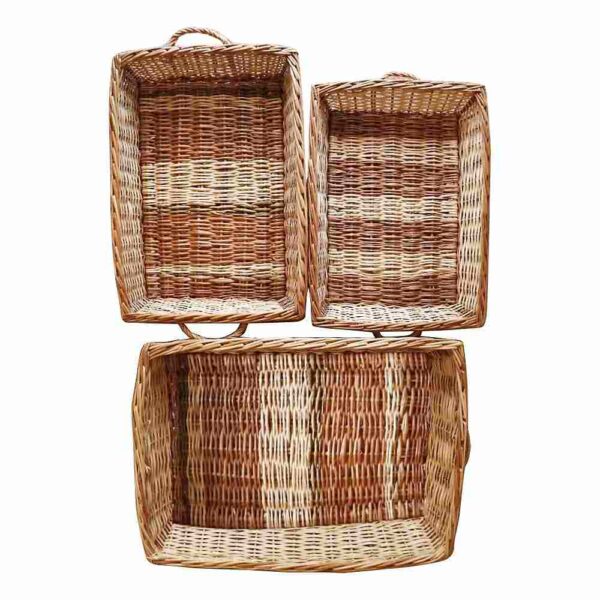 Handmade Square Bamboo Basket for Storage