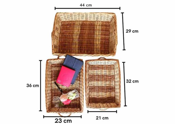 Sustainable Square Bamboo Storage Basket