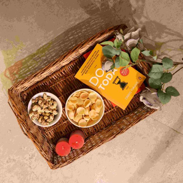 Handmade Square Bamboo Basket with Handle for Storage & Gifting - Image 8