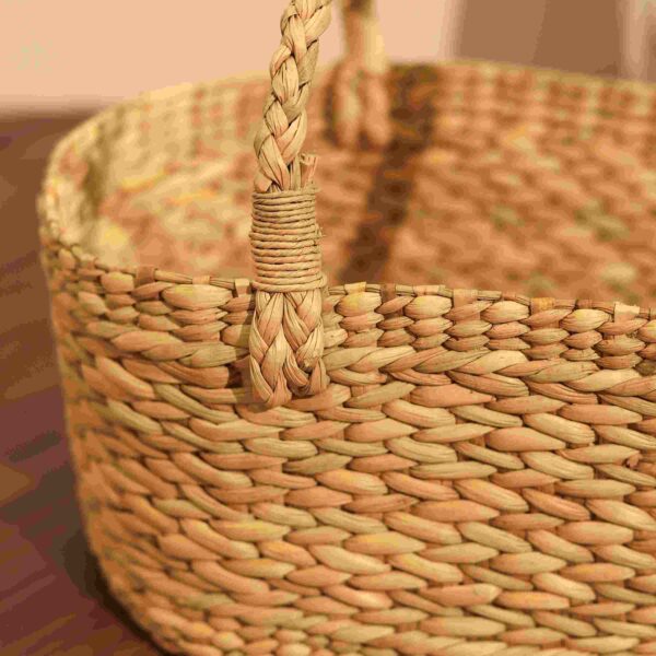 Kauna Grass Basket Used as Planter Cover