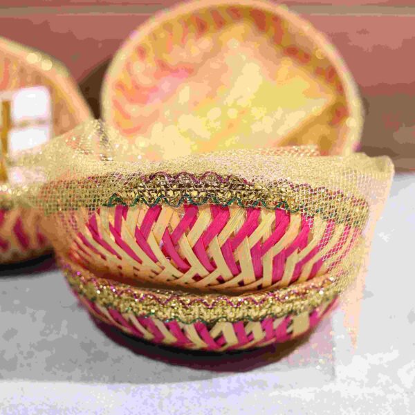 handmade bamboo baskets for kitchen and home decor
