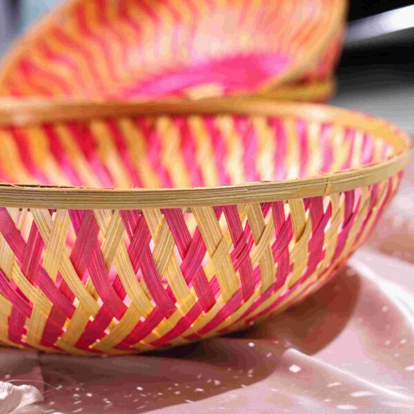 Bamboo Basket with Sweets & Gifts Inside