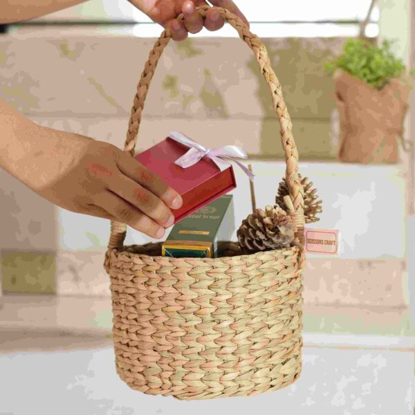 Kauna Grass Basket for Bathroom Essentials