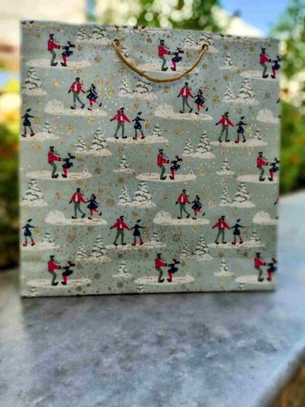 Eco-Friendly Floral Paper Bags with Handles