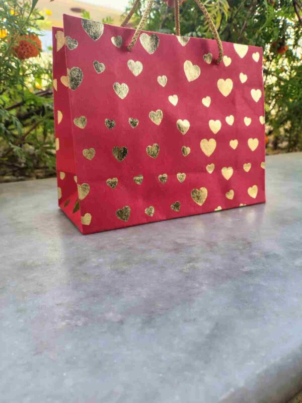 Set of 5 Multicolor Printed Paper Bags for Gift Wrapping & Storage - Image 2