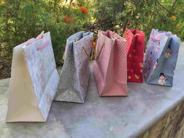 Multicolor paper bags